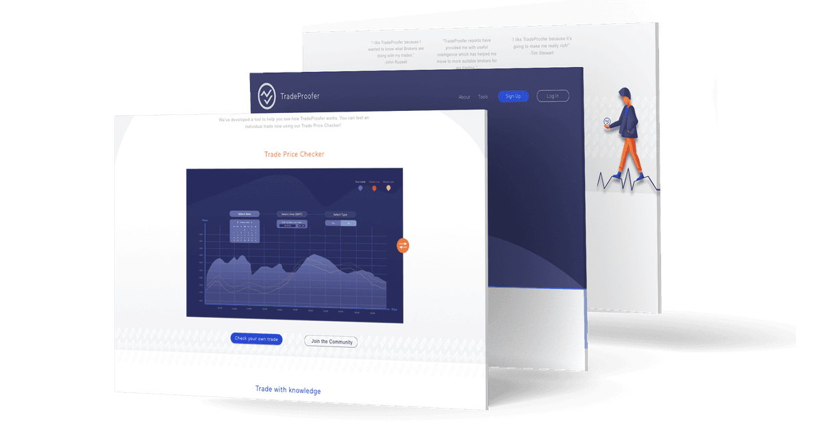 TradeProofer Header Mockup